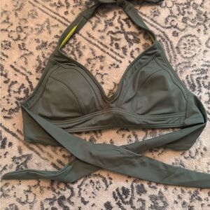 Title Nine Olive Bikini Top
